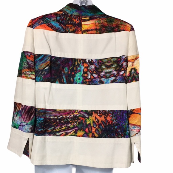 Escada Couture Multi Color Blazer Size 40 - Picture 9 of 16
